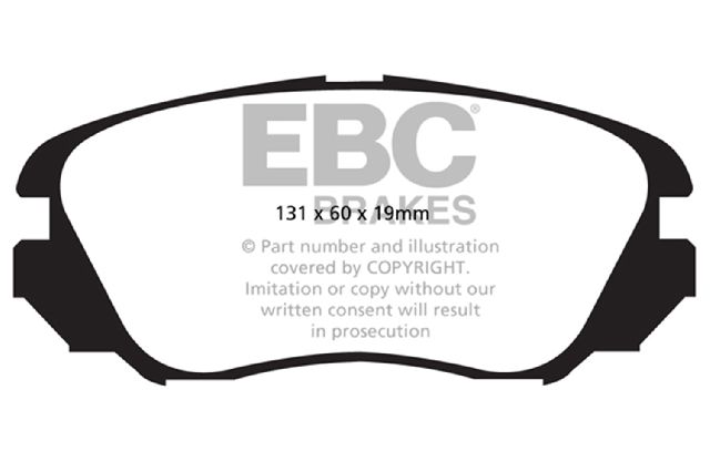 2010-2017 Chevrolet Equinox Disc Brake Pad Set - Front (EBC Brakes)