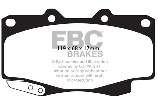 1999-2004 Toyota Tacoma Disc Brake Pad Set - Front (EBC Brakes)
