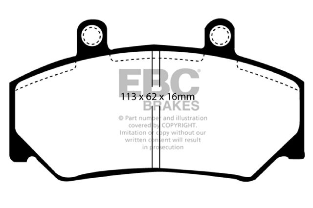 1987-1991 Volvo 780 Disc Brake Pad Set - Front (EBC Brakes)