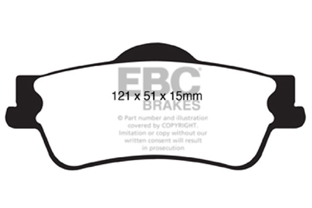 2011-2017 Chevrolet Caprice Disc Brake Pad Set - Rear (EBC Brakes)