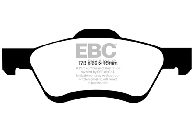 2005-2011 Mazda Tribute Disc Brake Pad Set - Front (EBC Brakes)