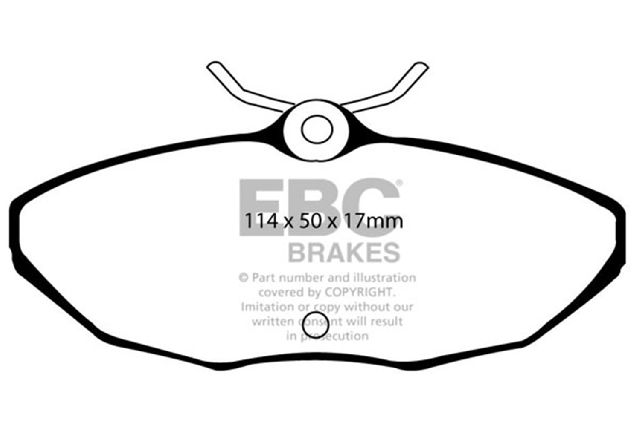 2000-2006 Lincoln LS Disc Brake Pad Set - Rear (EBC Brakes)