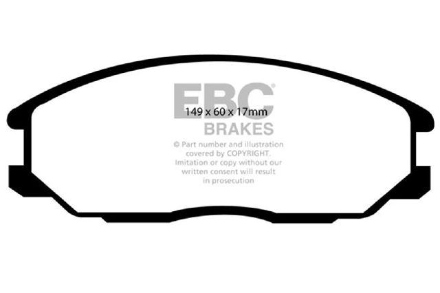 2001 Hyundai XG300 Disc Brake Pad Set - Front (EBC Brakes)
