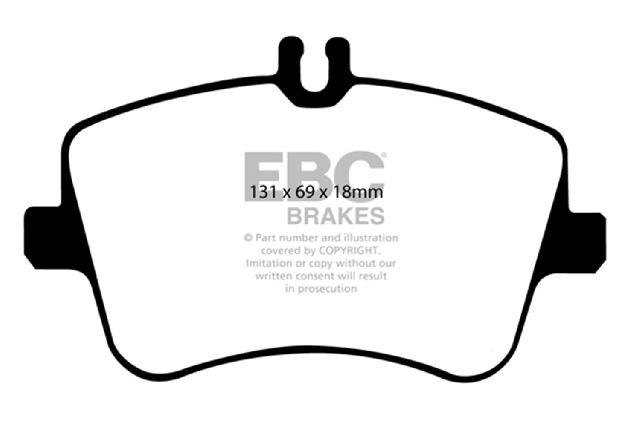 2006-2007 Mercedes-Benz C280 Disc Brake Pad Set - Front (EBC Brakes)