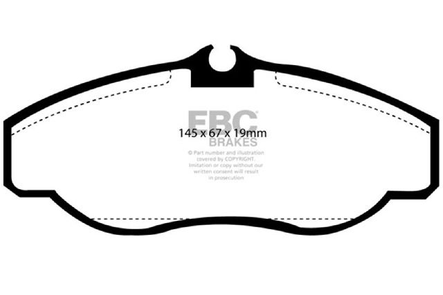 1995-2002 Land Rover Range Rover Disc Brake Pad Set - Front (EBC Brakes)