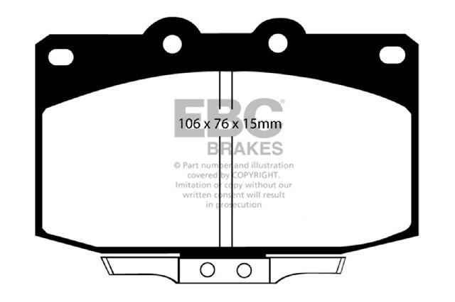 1986-1995 Mazda RX-7 Disc Brake Pad Set - Front (EBC Brakes)