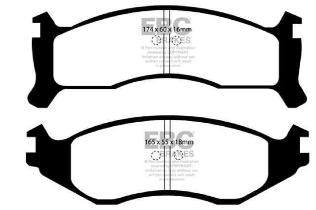 1991-1995 Dodge Caravan Disc Brake Pad Set - Front (EBC Brakes)