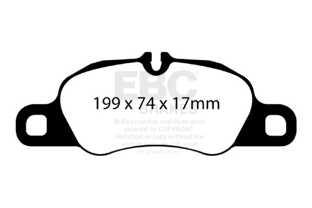 2012-2015 Porsche Boxster Disc Brake Pad Set - Front (EBC Brakes)