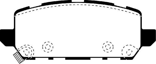 2016-2018 Honda HR-V Disc Brake Pad Set - Rear (EBC Brakes)