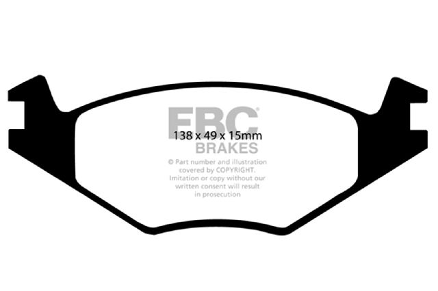 1984-1992 Volkswagen Jetta Disc Brake Pad Set - Front (EBC Brakes)