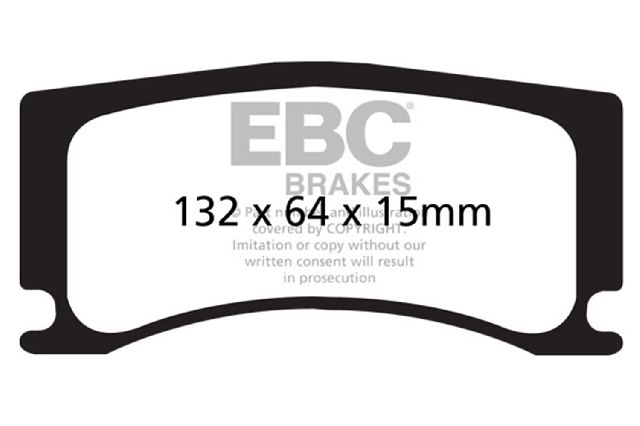 2008-2015 Jaguar XKR Disc Brake Pad Set - Rear (EBC Brakes)