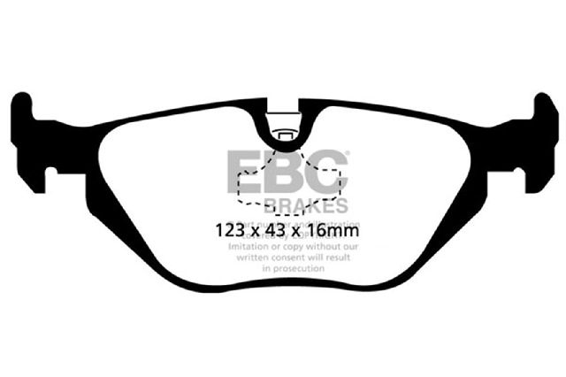 1996-1998 BMW Z3 Disc Brake Pad Set - Rear (EBC Brakes)