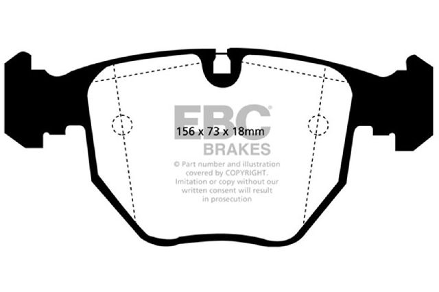 2001-2003 BMW 530i Disc Brake Pad Set - Front (EBC Brakes)