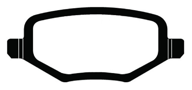 2012-2016 Chrysler Town &amp; Country Disc Brake Pad Set - Rear (EBC Brakes)