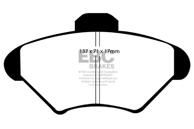 1993-1997 Mercury Cougar Disc Brake Pad Set - Front (EBC Brakes)