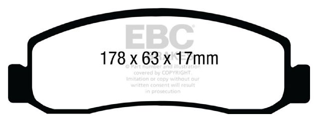 2011 Ford F-250 Super Duty Disc Brake Pad Set - Front (EBC Brakes)
