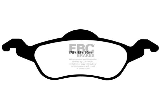 2000-2004 Ford Focus Disc Brake Pad Set - Front (EBC Brakes)