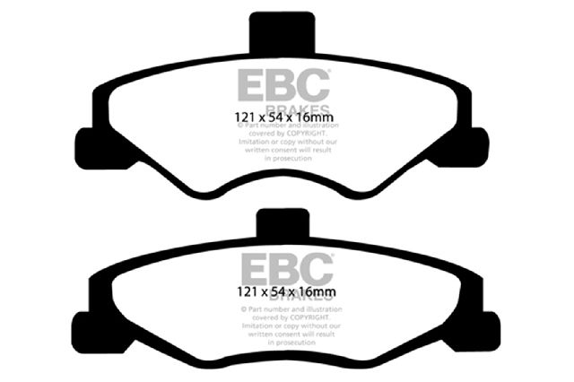 1998-2002 Pontiac Firebird Disc Brake Pad Set - Rear (EBC Brakes)