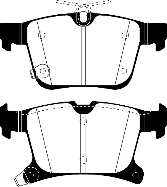 2017-2023 Chrysler Pacifica Disc Brake Pad Set -  or Rear (EBC Brakes)