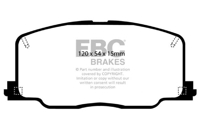 1990-1991 Lexus ES250 Disc Brake Pad Set - Front (EBC Brakes)
