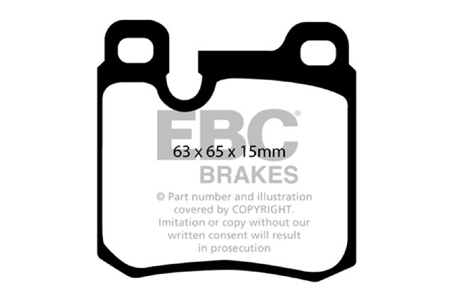 1986-1991 Porsche 911 Disc Brake Pad Set - Rear (EBC Brakes)