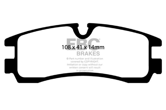 1998-2004 Cadillac Seville Disc Brake Pad Set - Rear (EBC Brakes)