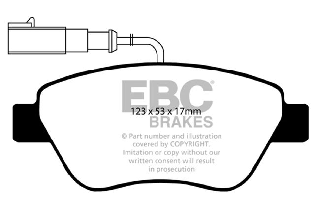 2012 Fiat 500 Disc Brake Pad Set - Front (EBC Brakes)