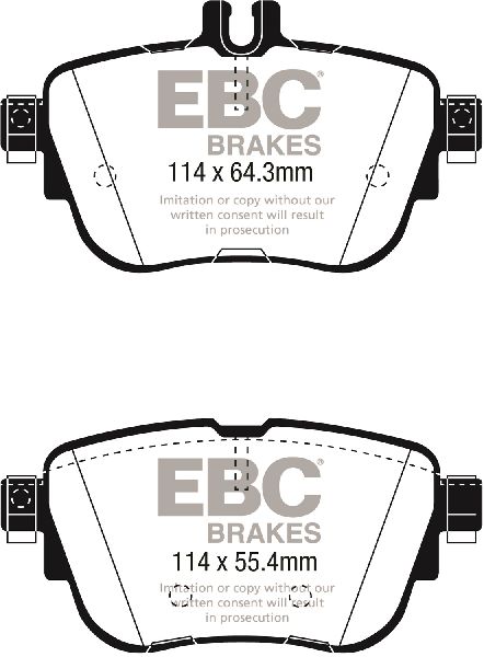 2020-2023 Mercedes-Benz E350 Disc Brake Pad Set -  or Rear (EBC Brakes)