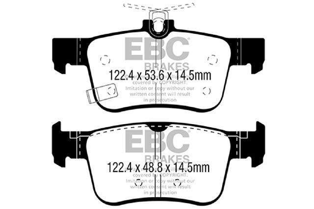 2016-2023 Honda Civic Disc Brake Pad Set -  or Rear (EBC Brakes)