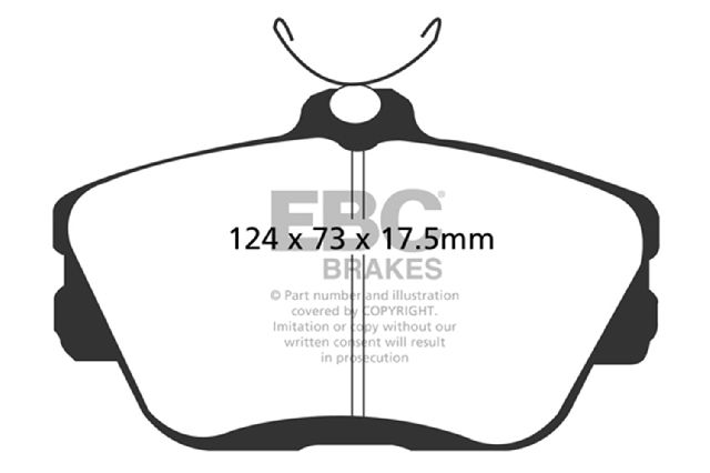 1995-2002 Lincoln Continental Disc Brake Pad Set - Front (EBC Brakes)