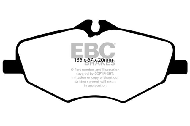 2006-2009 Mercedes-Benz E350 Disc Brake Pad Set - Front (EBC Brakes)