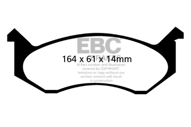 1996-1997 Dodge B1500 Disc Brake Pad Set - Front (EBC Brakes)