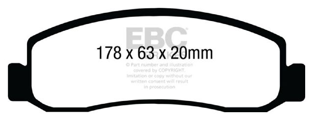 2010-2013 Ford F-350 Super Duty Disc Brake Pad Set - Front (EBC Brakes)