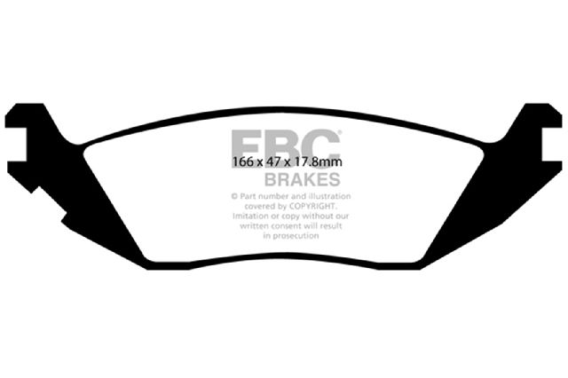2003-2009 Dodge Durango Disc Brake Pad Set - Rear (EBC Brakes)