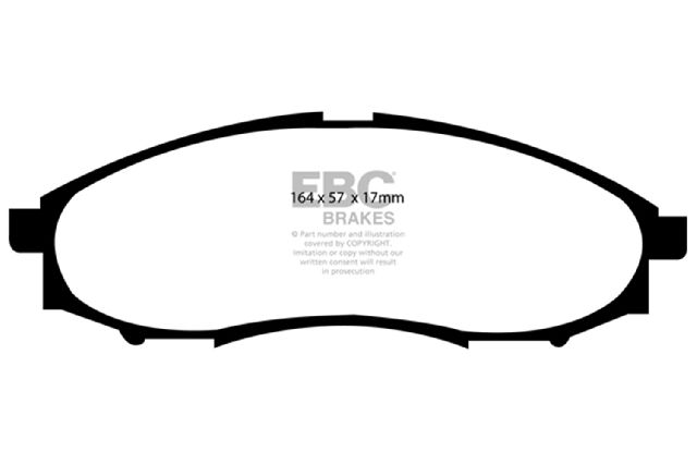 2003-2004 Nissan Frontier Disc Brake Pad Set - Front (EBC Brakes)
