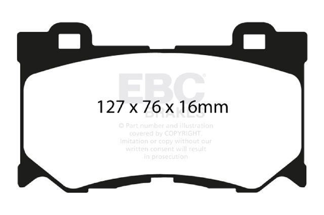 2014-2023 INFINITI Q50 Disc Brake Pad Set -  or Front (EBC Brakes)