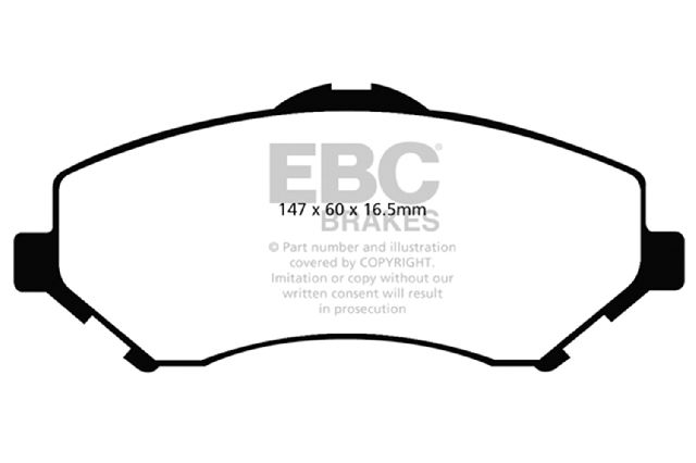 2007-2011 Dodge Nitro Disc Brake Pad Set - Front (EBC Brakes)