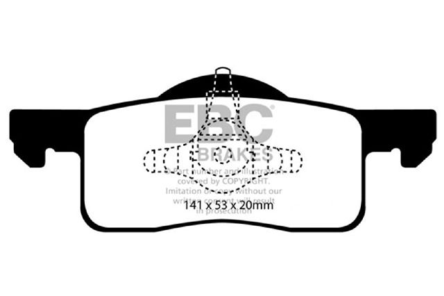 2003-2006 Lincoln Navigator Disc Brake Pad Set - Rear (EBC Brakes)