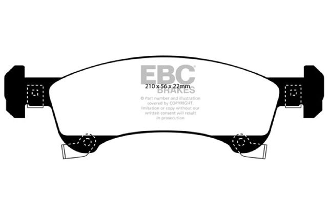 2003-2006 Lincoln Navigator Disc Brake Pad Set - Front (EBC Brakes)