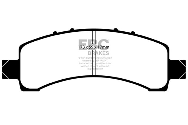 2003-2020 Chevrolet Express 3500 Disc Brake Pad Set - Rear (EBC Brakes)