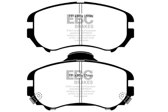 2002-2010 Kia Optima Disc Brake Pad Set - Front (EBC Brakes)