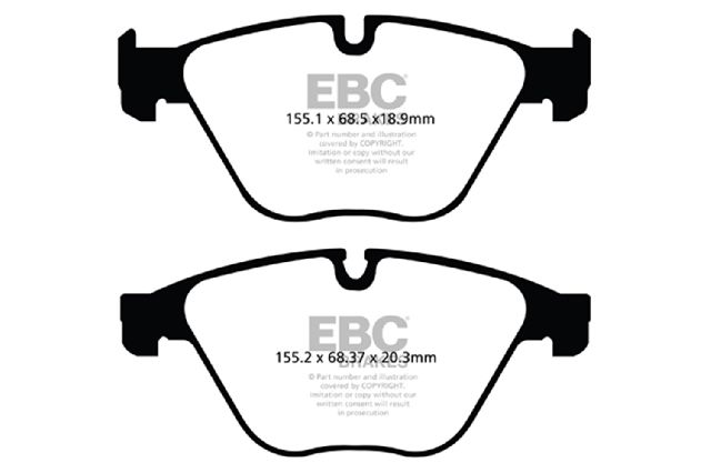 2011-2016 BMW 535i xDrive Disc Brake Pad Set - Front (EBC Brakes)