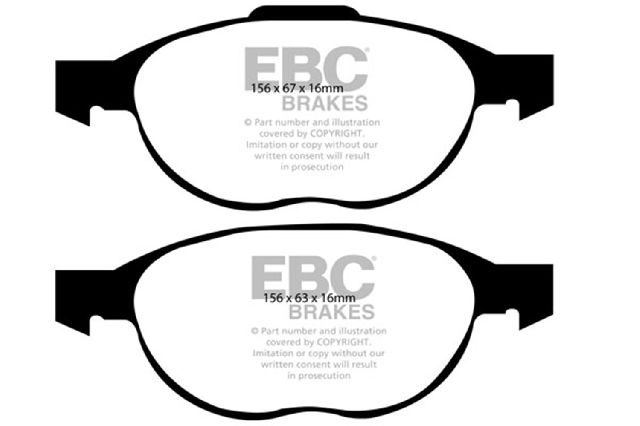 2004-2013 Mazda 3 Disc Brake Pad Set - Front (EBC Brakes)