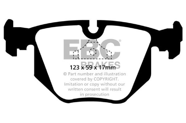 1993-1997 BMW 850Ci Disc Brake Pad Set - Rear (EBC Brakes)