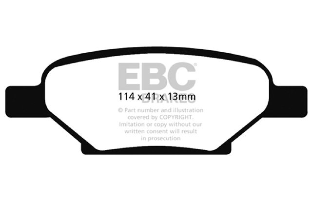 2007-2010 Pontiac G5 Disc Brake Pad Set - Rear (EBC Brakes)