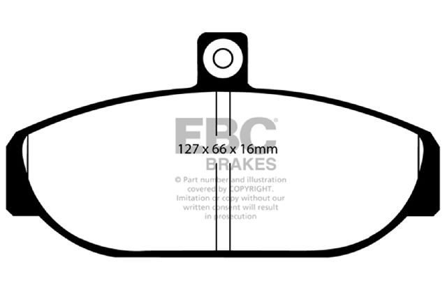 1985-1991 Volvo 740 Disc Brake Pad Set - Front (EBC Brakes)