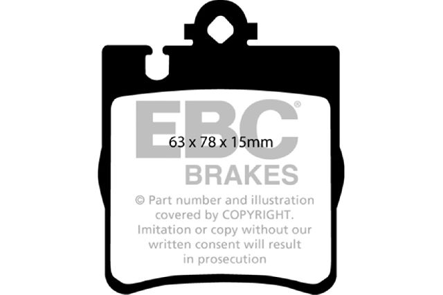 2006-2007 Mercedes-Benz C280 Disc Brake Pad Set - Rear (EBC Brakes)