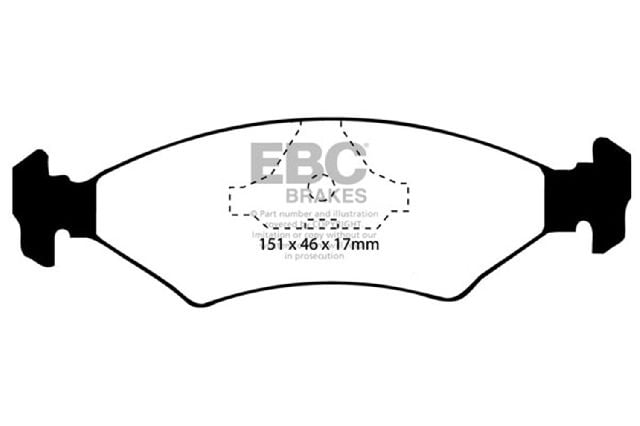 2000 Kia Spectra Disc Brake Pad Set - Front (EBC Brakes)