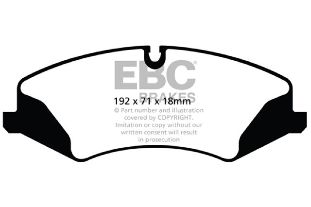 2011-2013 Land Rover Range Rover Sport Disc Brake Pad Set - Front (EBC Brakes)