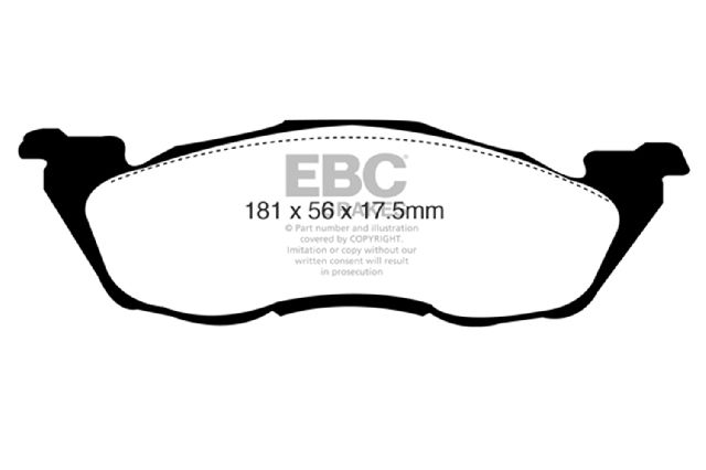 1991-1998 Dodge Dakota Disc Brake Pad Set - Front (EBC Brakes)